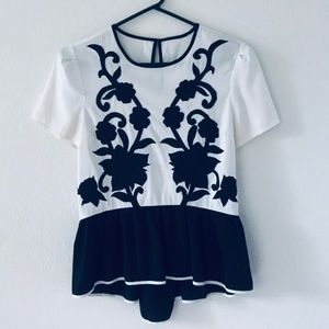 Juicy Couture Black and White Top